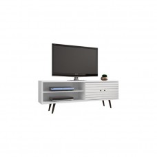 Liberty 62.99" Mid Century - Modern TV Stand with 3 Shelves and 2 Doors with ...   123284336853